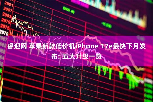 睿迎网 苹果新款低价机iPhone 17e最快下月发布: 五大升级一览